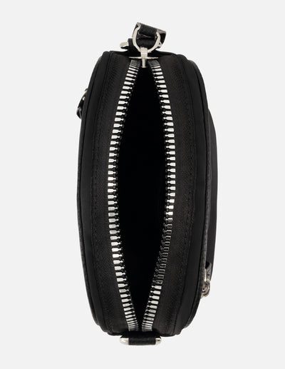 Bandolera en textil color negro para hombre