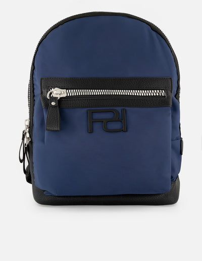 Mochila en textil color azul para hombre