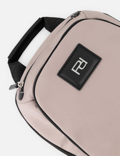 Mochila de nylon color rosa unisex con detalle Pd