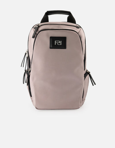 Mochila de nylon color rosa unisex con detalle Pd