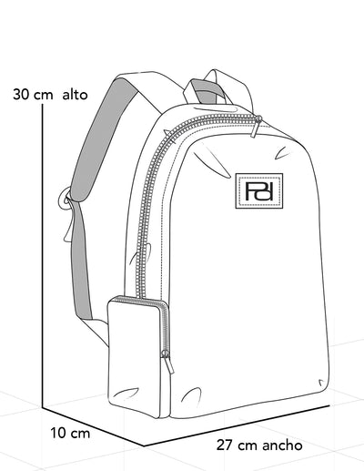 Mochila rosa nylon de mujer multifuncional capitonada