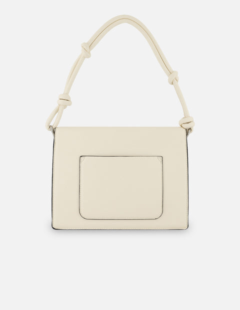 Bolso blanco vegano para mujer con grabado Pd