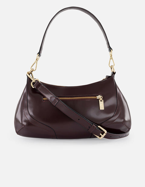 Bolso hombro vino piel vegana florantic de mujer Pd correa extra