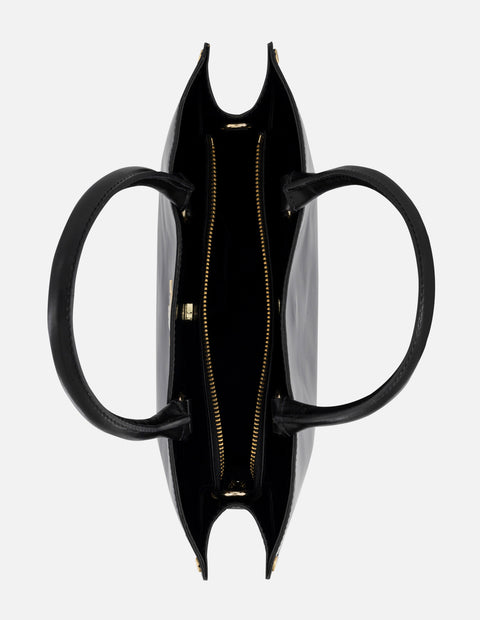 Bolso mano negro vegano florantic para mujer con efecto florantic