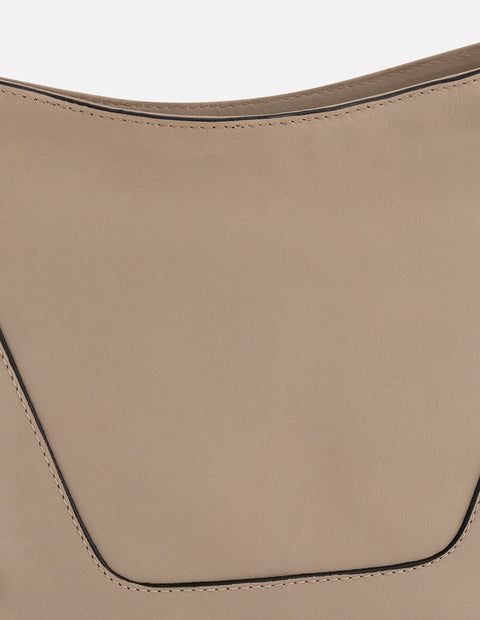 Bandolera blanco piel para mujer con asa ajustable