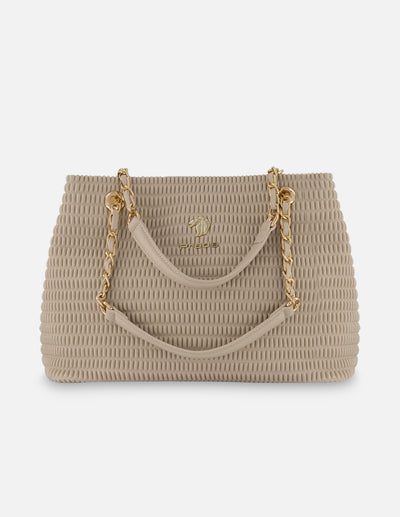 Bolso de hombro blanco piel vegana para mujer con capitonado