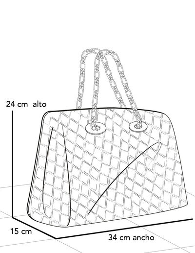 Bolso de hombro vino piel vegana para mujer con capitonado