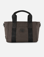 Bolso de mano gris nylon de mujer correa con Pd