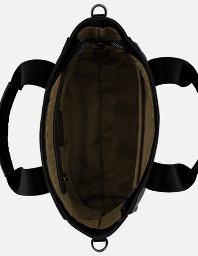 Bolso de mano negro nylon de mujer correa con Pd