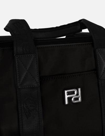 Bolso de mano negro nylon de mujer correa con Pd
