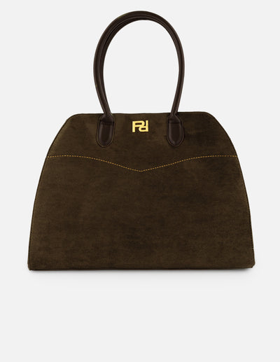 Bolso hombro de mujer verde ante vegano Pd gran capacidad
