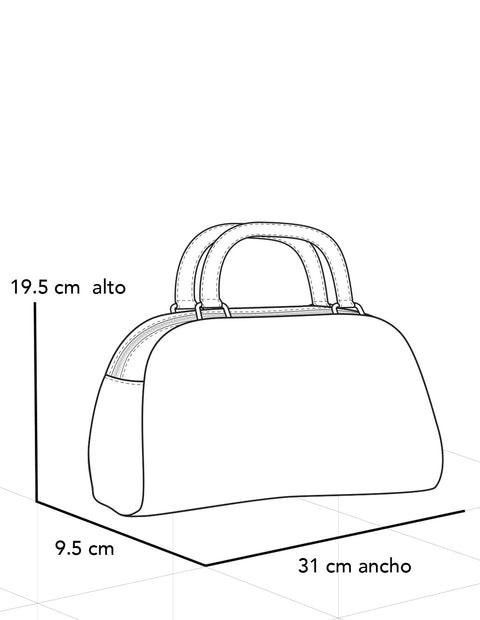 Bolso de hombro café piel vegana con grabado tipo serpiente