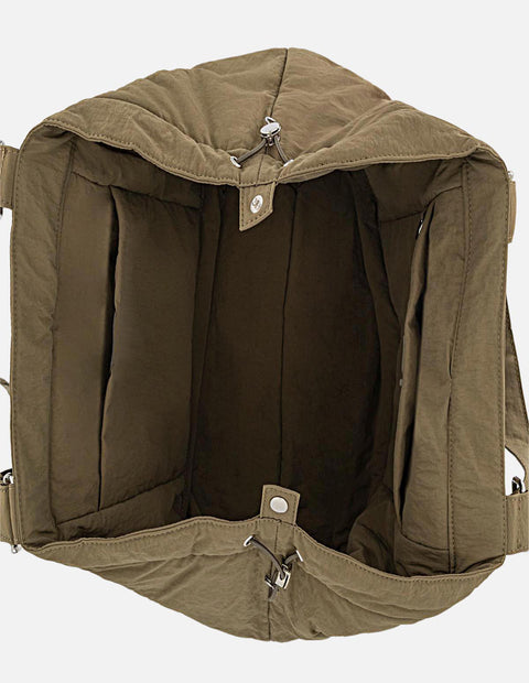 Maleta multicolor con adorno naranja para mujer