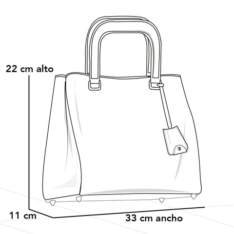 Bolso de hombro verde en piel vegana con grabado