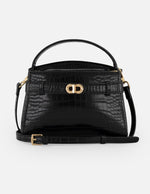 Minibolso negro vegano para mujer con piel tipo coco