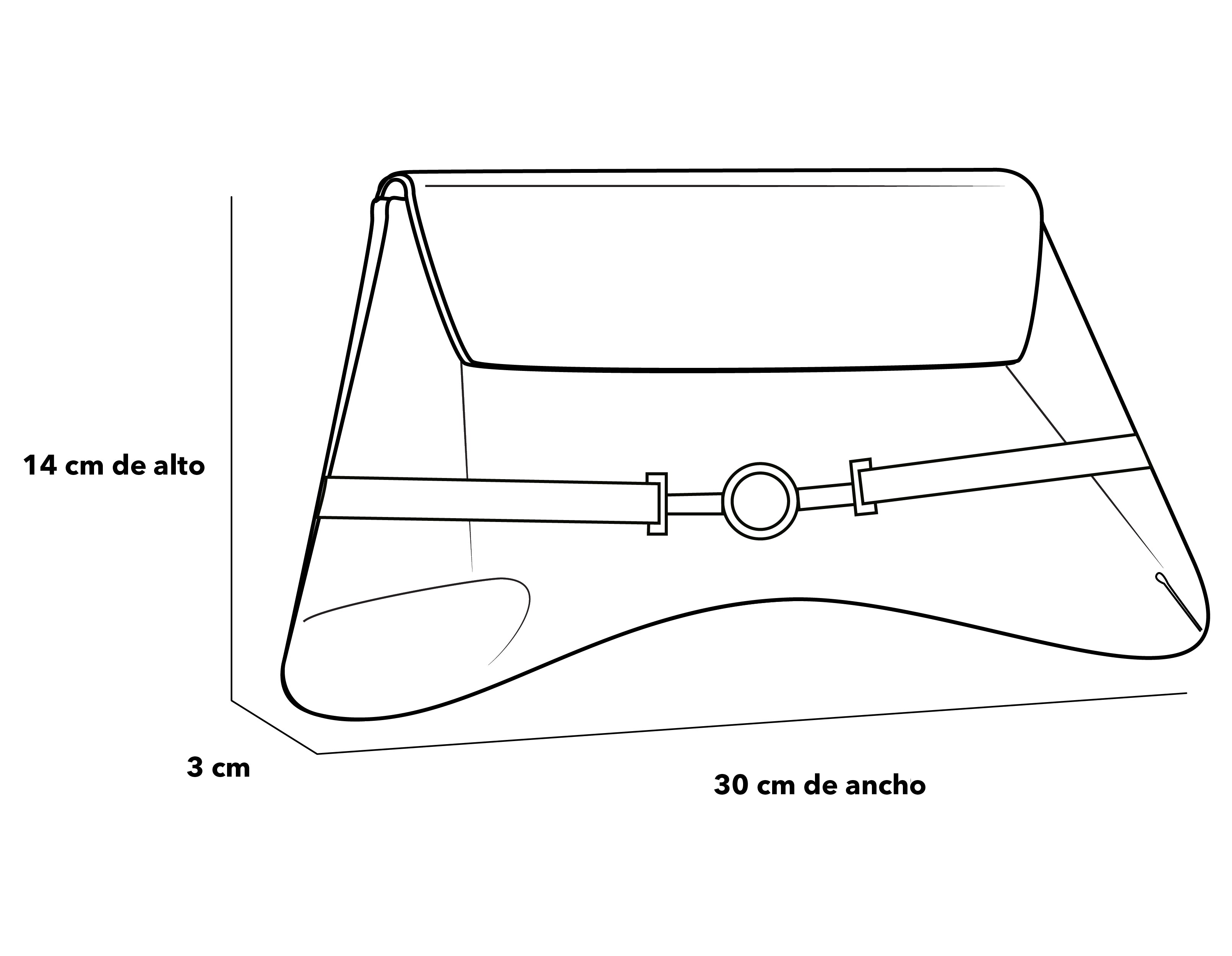 Bolso clutch de textil nylon color verde para mujer con detalles en charol