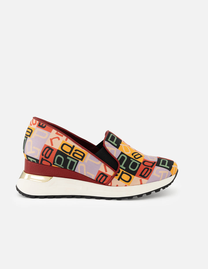 Mocasín de textil multicolor Prada para mujer