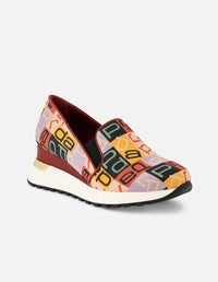 Mocasín de textil multicolor Prada para mujer