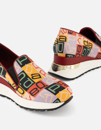 Mocasín de textil multicolor Prada para mujer