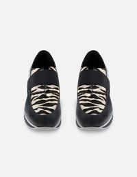 Mocasines color animal print pelo para mujer con pelo