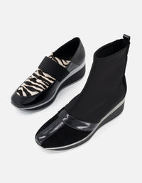 Mocasines color animal print pelo para mujer con pelo