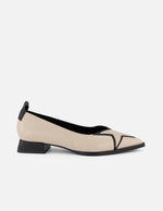 Flats color blanco piel de mujer con adorno tipo estrella