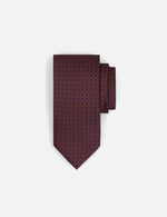 Corbata con multidiseño color rojo
