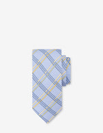 Corbata azul con diseño de franjas