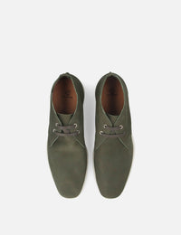 Chuka en piel nobuck color verde