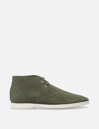 Chuka en piel nobuck color verde