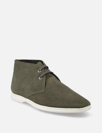 Chuka en piel nobuck color verde