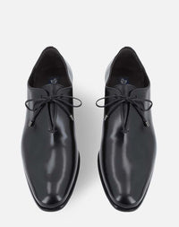 Zapato oxford negro en piel para hombre