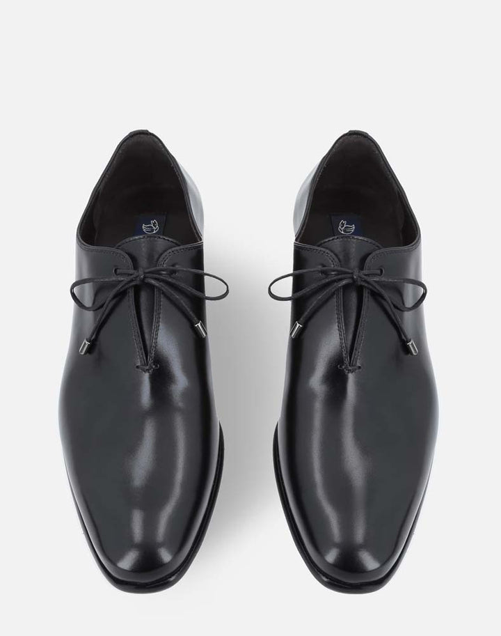 Zapato oxford negro en piel para hombre