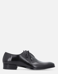 Zapato oxford negro en piel para hombre