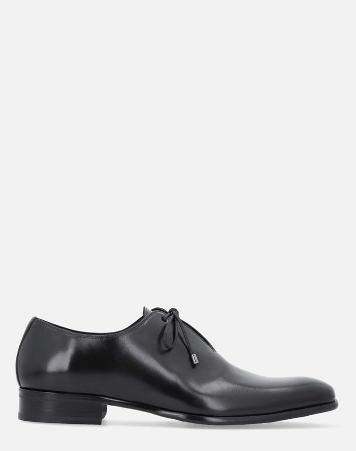 Zapato oxford negro en piel para hombre