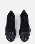 Zapato Blucher negro de ante para hombre
