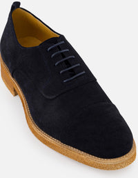 Zapato Oxford azul con suela ligera para hombre