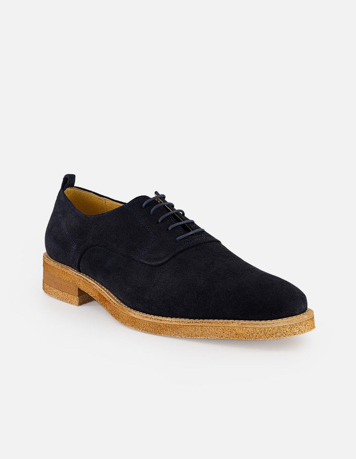 Zapato Oxford azul con suela ligera para hombre