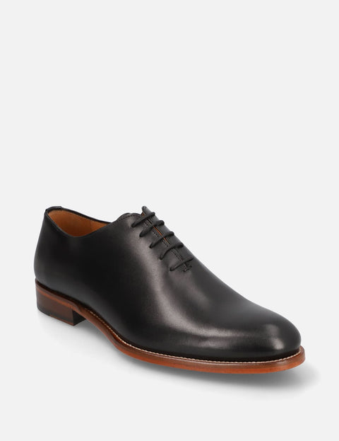 Oxford en piel napa color negro