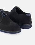 Blucher en ante color negro para hombre.