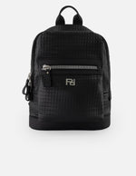 Mochila negra nylon para hombre con acabado acolchado