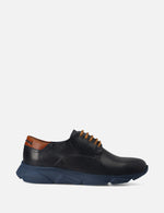 Blucher en piel napa color marino