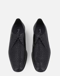 Zapato Blucher negro de fiesta para hombre