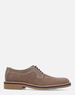 Blucher en piel de ante con agujetas en contraste