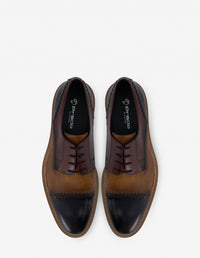 Blucher en piel napa multicolor para hombre