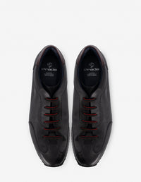 Tenis en piel color negro para hombre