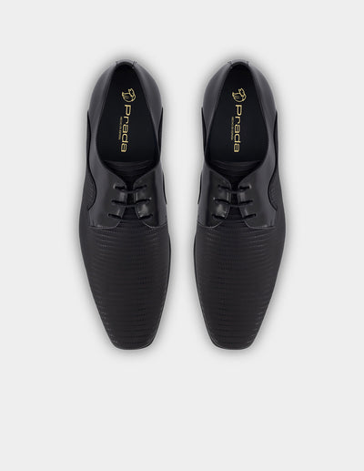 Blucher en piel florantik y gomato grabado color tornasol y suela de goma para hombre.