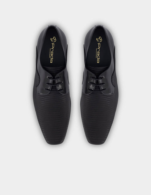 Blucher en piel florantik y gomato grabado color tornasol y suela de goma para hombre.