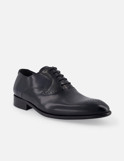 Oxford en piel florantik color azul marino para hombre