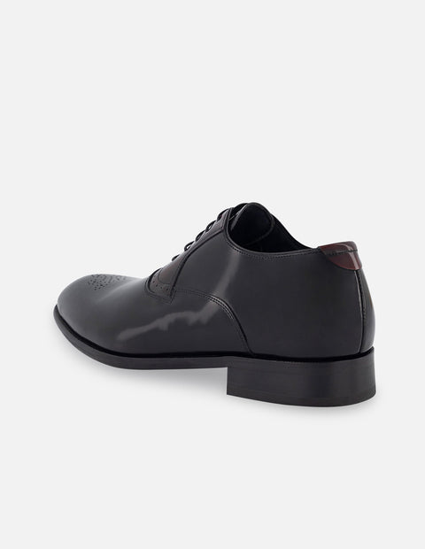 Oxford en piel florantik color negro para hombre